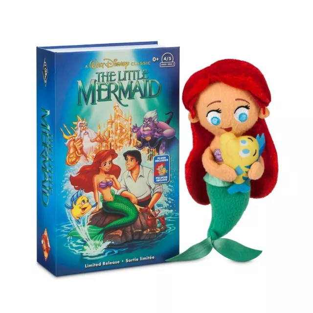 Disney The Little Mermaid Princess Ariel Vhs Case Plush W Flounder £26 57 Picclick Uk