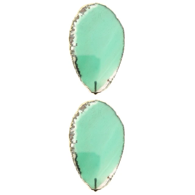 2 PCS Zuhause Achat Untersetzer Geode Stein Kristall Natürlich