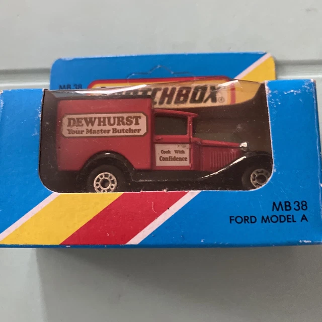MATCHBOX SUPERFAST MB-38 Ford Model A Van Dewhurst £1.50 - PicClick UK