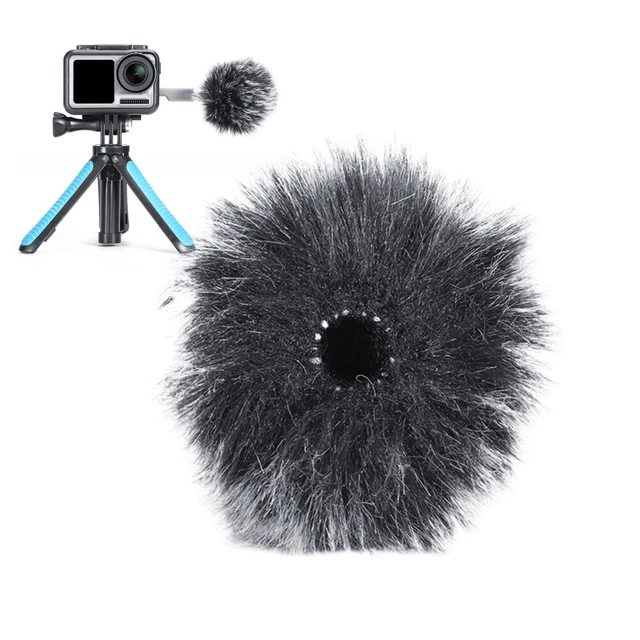 Micrófono suave muff de felpa artificial reductor de ruido para Saramonic SR-XM1