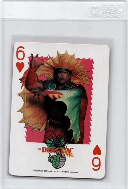 1991 Titan Sports WWF WWE Playing Cards Ricky The Steamboat Dragon