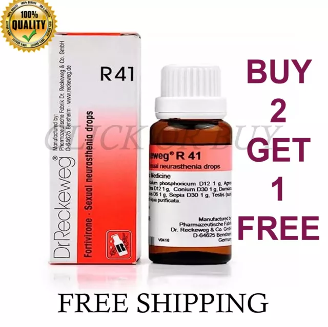 Dr Reckeweg R41 Gotas Homeopático Medicina - 22ml Compra 2 Obtener 1 Gratis