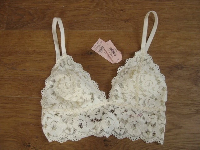 DOBREVA Damen Spitzen BH Sexy o.Bügel vanillefarben Gr. S 75 A NEU mit Etikett