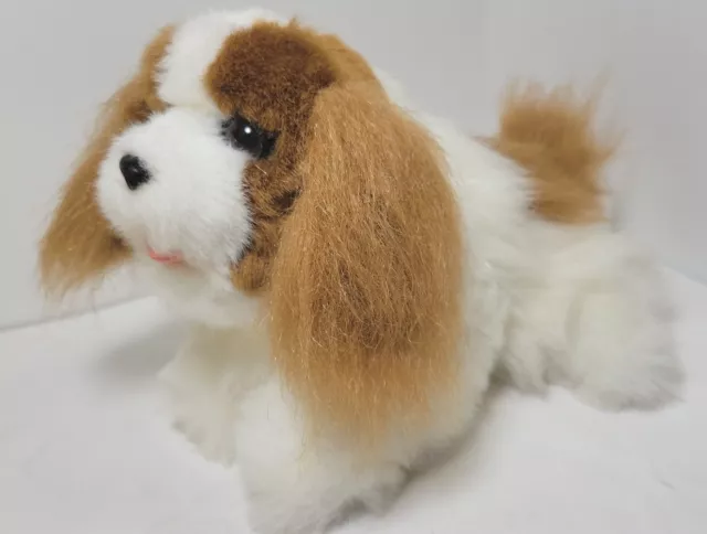 Vintage 2003 Hasbro FurReal Friends Brown & White Puppy Interactive Toy WORKS!