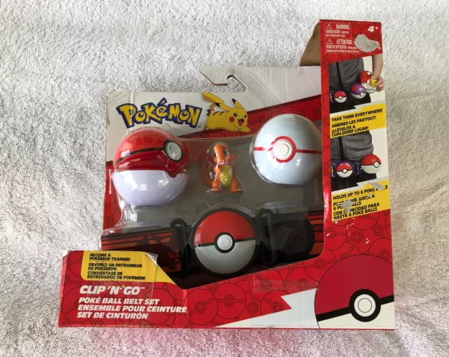 Pokemon Clip N Go, Charmaine Rare White Ball Belt Set New Pokemon Clip N Go, Charmaine Rare White Ball Belt Set New