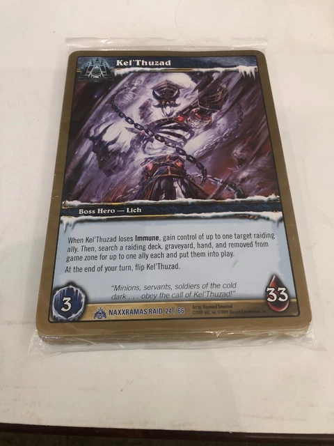 2009 Upper Deck World Of Warcraft Oversized Promo Deck Rare 4x6 Sealed Naxxramas