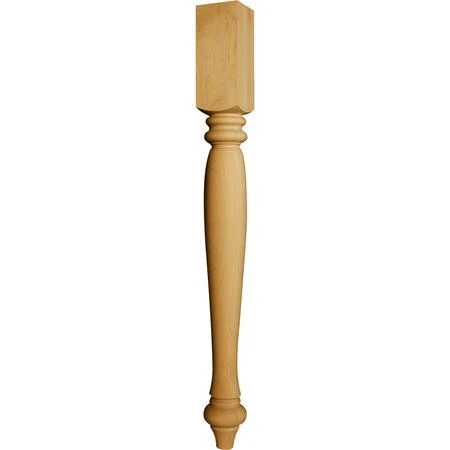 OSBORNE WOOD PRODUCTS 1758O 35 1/2 x 3 1/2 St. Simons Island Leg in Red Oak