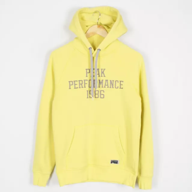 Peak Performance Mujer JERSEY TALLA S Sudadera con Capucha Yellow Algodón Mezcla