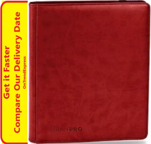 ULTRA PRO RED PREMIUM BINDER ALBUM  9 / 18 POCKET 360 CARDS Yugioh MTG Pokemon