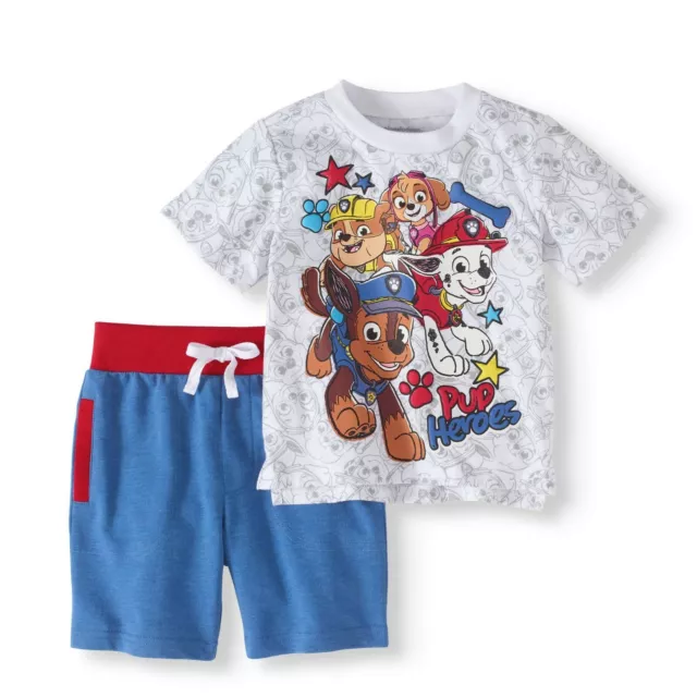 Nickelodeon Paw Patrol Short Sleeve Shirt Shorts Outfit Set Boy Size 5T