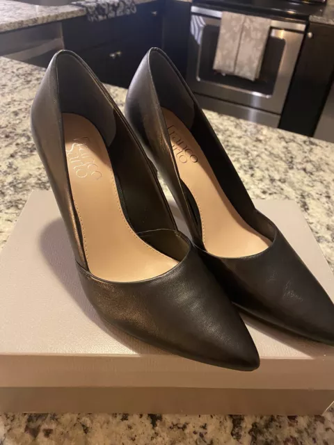 Franco Sarto Allair Women's Size 7 M Pumps Black Heels Shoes