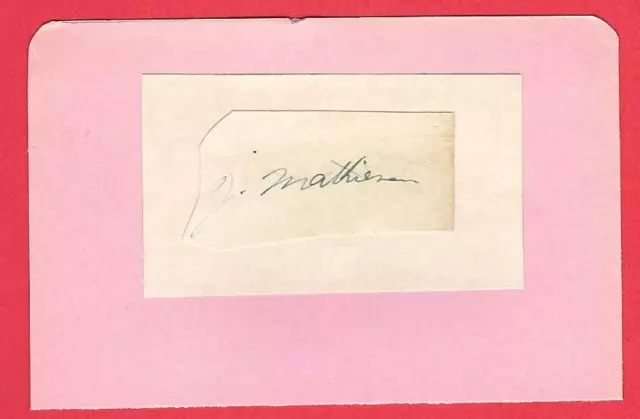 James Mathieson Middlesbrough Fc 1926-1934 Ex Brentford Rare Original Autograph