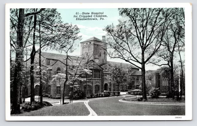 c1920s~Elizabethtown PA~State Hospital for Crippled Children~Vintage Postcard