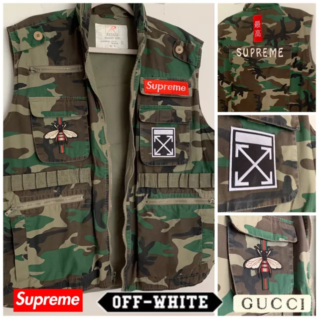 Official Army Ranger Vest : Streetwear Designer Fashion Sup x Off White x Guc XL
