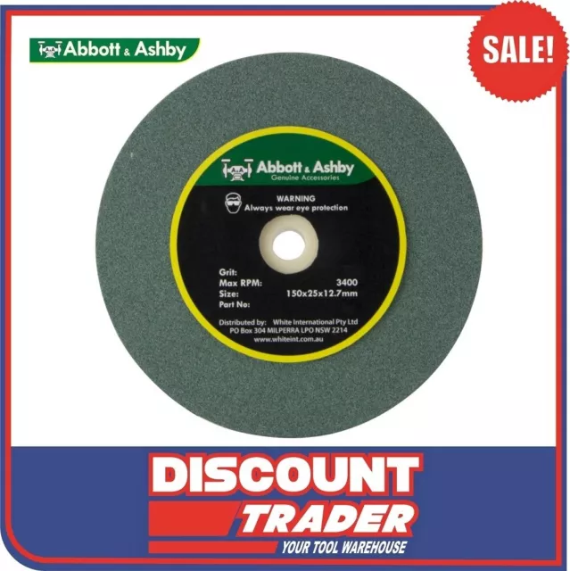 Abbott & Ashby 8″ 200mm x 25mm Aluminium Oxide Grinding Wheel 36 Grit 500107