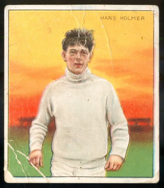 1910 RUNNING Champion TOBACCO Card C52  ITC Canada Like HASSAN T218 HANS HOLMER