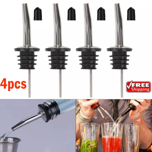 Stainless Steel Oil Pourer-Bottle Dispenser-Olive Oil Drizzle-Vinegar Wine Spout