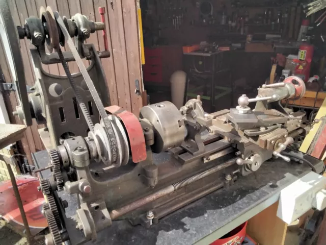 Old used Myford metal lathe with extra tooling in good working order