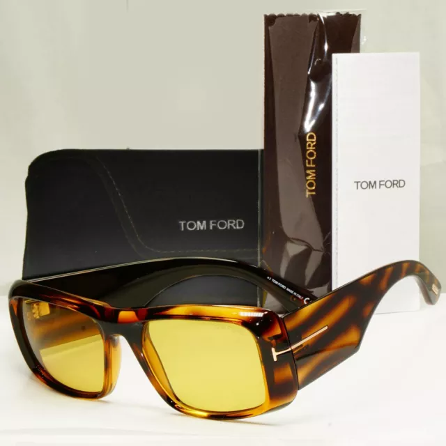 Authentische Tom Ford Herren-Damen-Sonnenbrille braun groß Aristoteles TF 731 56E