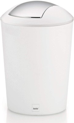 Cestino con Coperchio Basculante Marta 5 l Nero Plastica kela 22300 