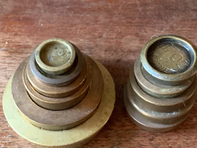 Brass Weights for Balance Scales