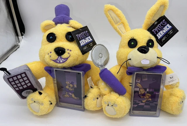 HEX X FNAF Spring Bonnie And Fredbear Plush Bundle New With Collector ...