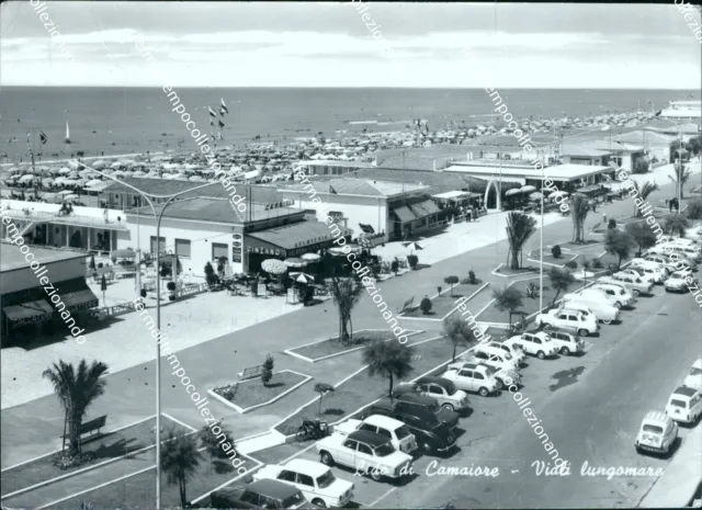 bi692 cartolina lido di camaiore viali lungomare provincia di lucca toscana