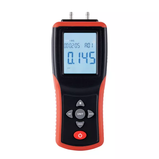 Digital Manometer 2.4-inch LCD High  Hand-held Dual-port Manometer Z6M9