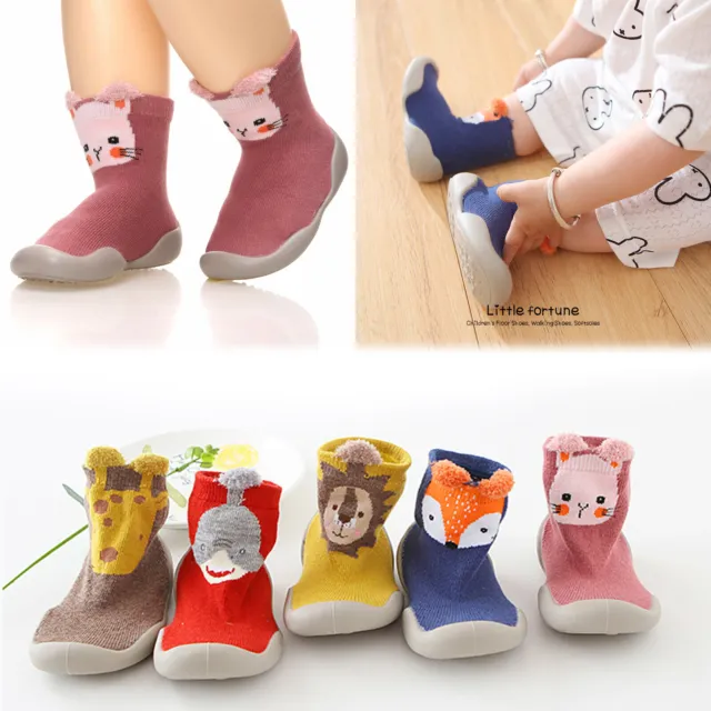 Winter Baby Girl Boy Kid Toddler Anti-slip Slippers Cotton Socks Warm Shoes Sock