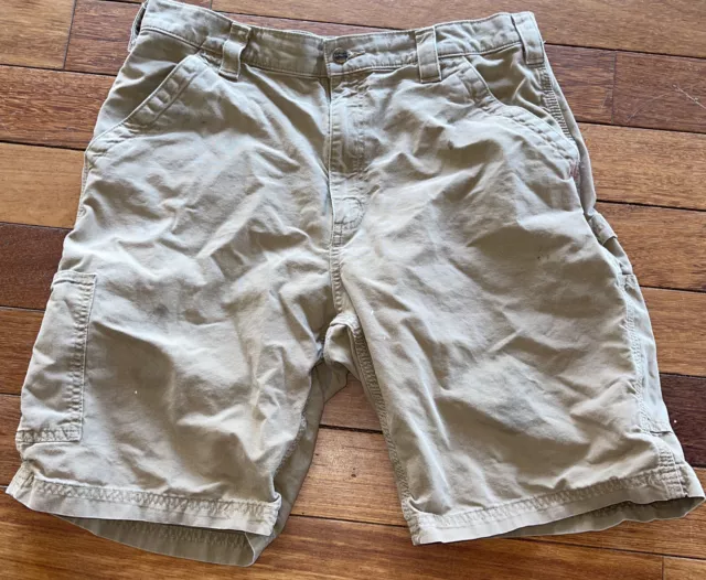 Carhartt Shorts Mens 36 Original Fit khaki Carpenter Style