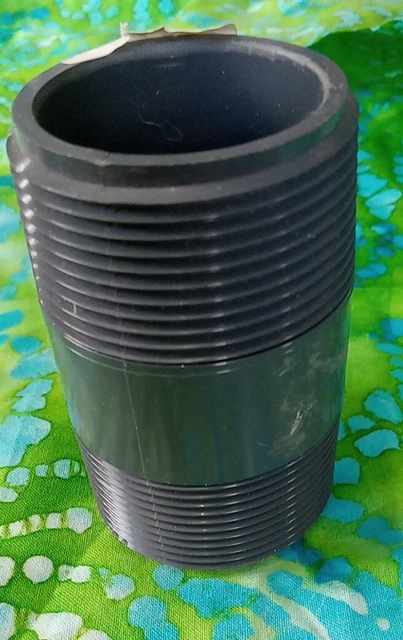 NEW 1-1/2" x 3" Pipe Nipple PVC Schd 80 Threaded Both Ends NEW