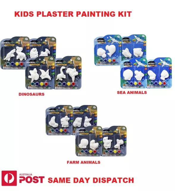 Kids Plaster Painting Kit 3 Themes Art Craft Project Party Toys For Kids