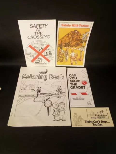 Operation Lifesaver - Association American Railroads Brochure Train Pamphlet Lot
