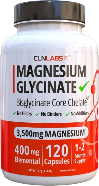 New Roots Magnesium Bisglycinate 200 Mg Elemental Magnesium, 240 Capsu