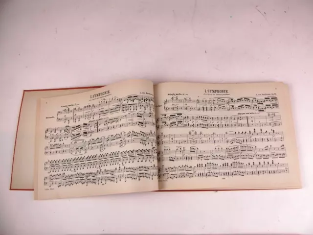 Ancienne Notes pour Piano Beethoven Symphonies Bande 1 Édition Peters Lin Geb 3