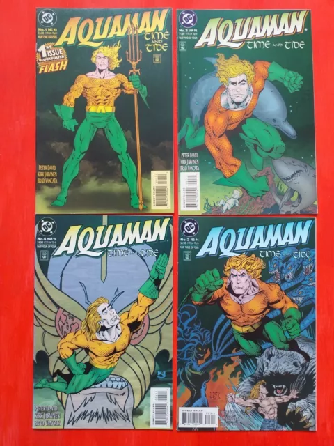 DC AQUAMAN Time & Tide Miniseries #1 - 4 Dec 1993   NM   Unread Bagged a Boarded