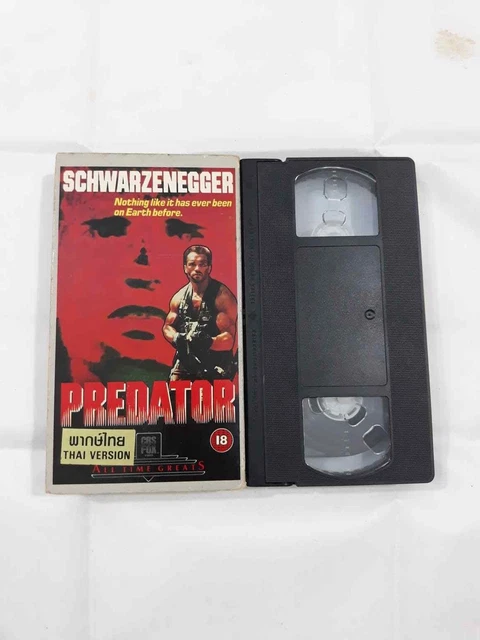 VHS PREDATOR FILM VHS 1989 Classic Retro 80s Movie CBS Fox Arnold ...