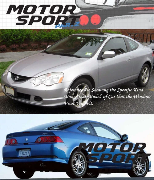 Out Channel Visors Wind Deflector Light Tint For Acura RSX 02-06 2pcs