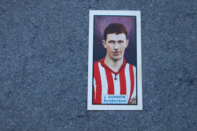 D.C Thomson Footballers/ Cars 1930  J.CONNOR (Sunderland) Card No 14