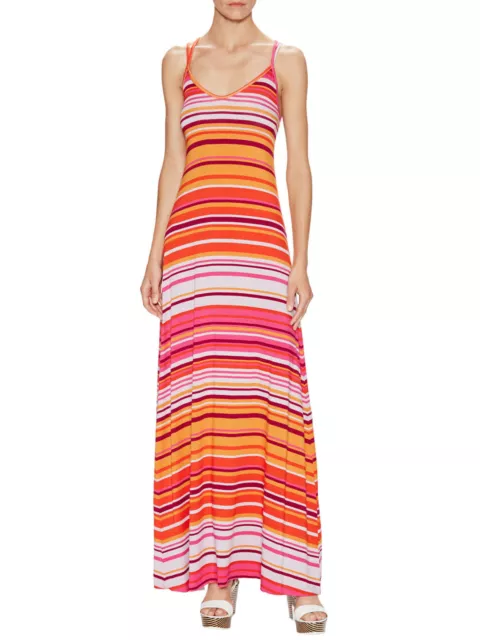 NEW Rachel Pally Murphy Gorgeous Striped Strappy Maxi Sun Dress Large $246 L