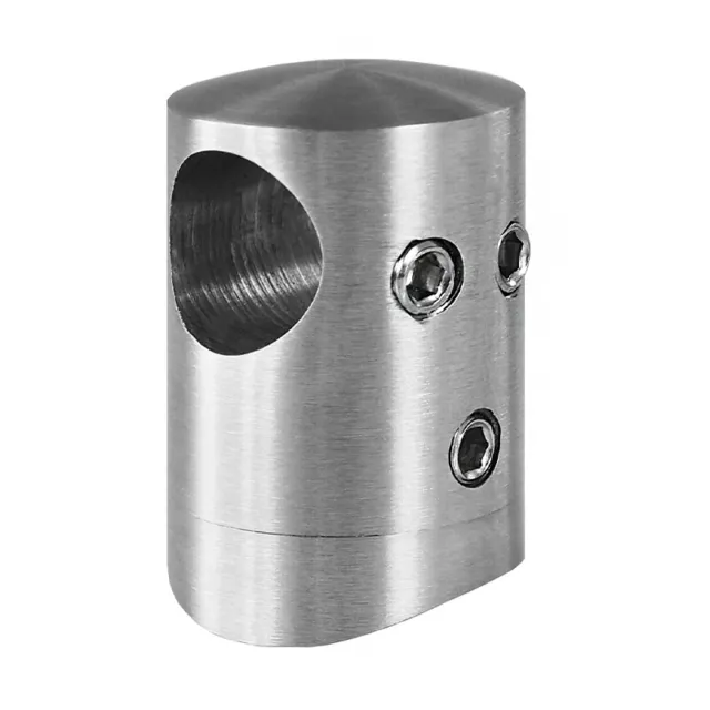 Inox V2A Support de Barre Latérale Raccord Du Tuyau De Droit / Ø 33,7mm 42,4mm,