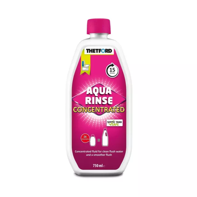 Thetford Rinse PINK Concentrated 750ml Bottle of Toilet Chemical