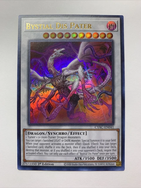 YUGIOH CYAC-EN041 Bystial Dis Pater Ultra Rare 1st Edition NM/VLP