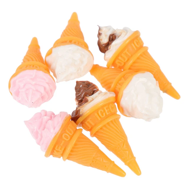 Miniatur Eis Eis Prop 6Pcs Tragbare Tiny Eis Für Kinder Hause Decor