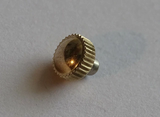 Couronne De Remontoir Dorée Pour Montre - Pièce Horlogerie Neuve - Type Punaise