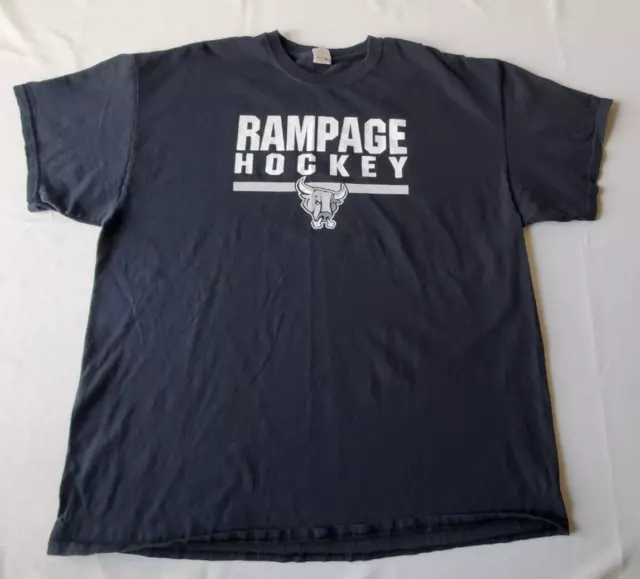 San Antonio Rampage AHL Hockey T-Shirt Men's 2XL Black Short Sleeve