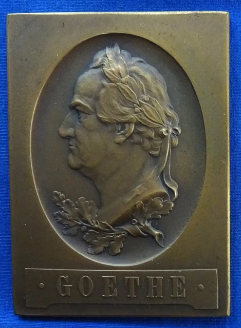 MEDAILLE VON FRIEDRICH Anton König,Kupfer,Johann Wolfgang v