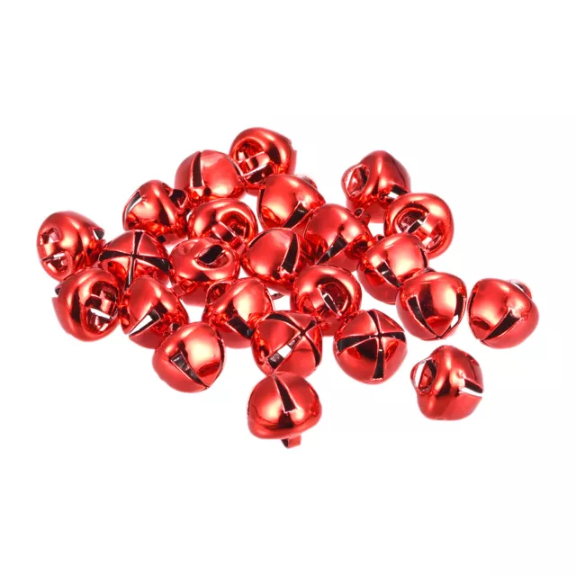 Jingle Bells, 8mm 120pcs Small Bells for Crafts DIY Christmas, Red