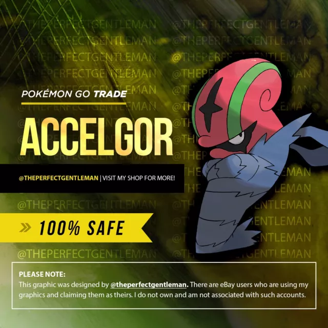 Accelgor - Pokemon Trade GO - #617 Gen 5 Unova - 900+ CP PRE-TRADE