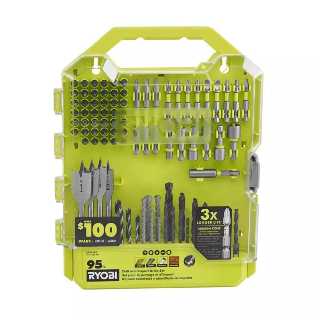 RYOBI 95 PC. Drill Impact Drive Set